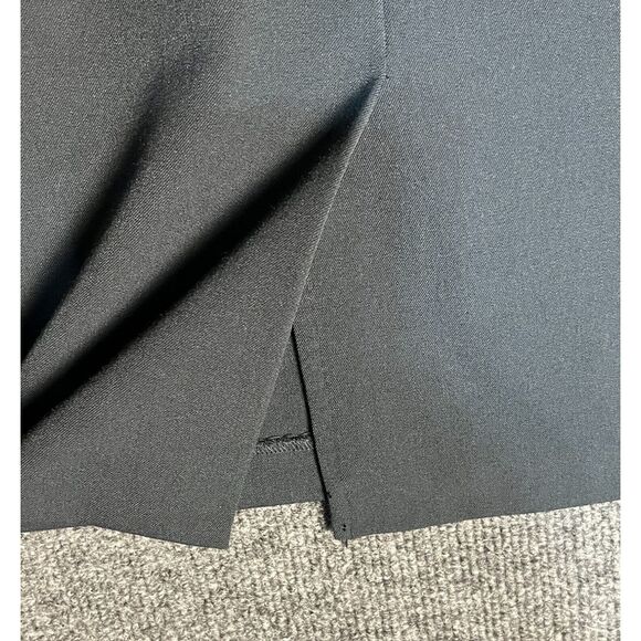 Slates Essentials Mini Pencil Skirt High Waisted Back Slit Stretch Black Women 6 - Picture 12 of 12